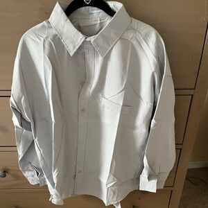 Miss Sparkling NWOT Light Gray Button-Up Shirt comes in original packagi…